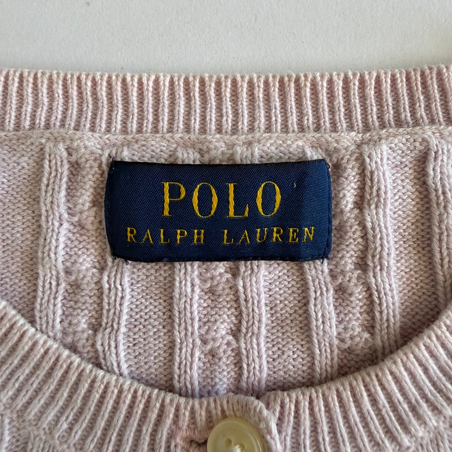 Ralph Lauren Cable Knit Cardigan - Small