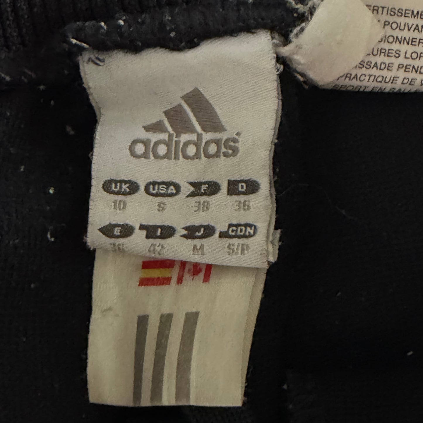 Y2K Adidas Three Stripe Flared Track Pants - S