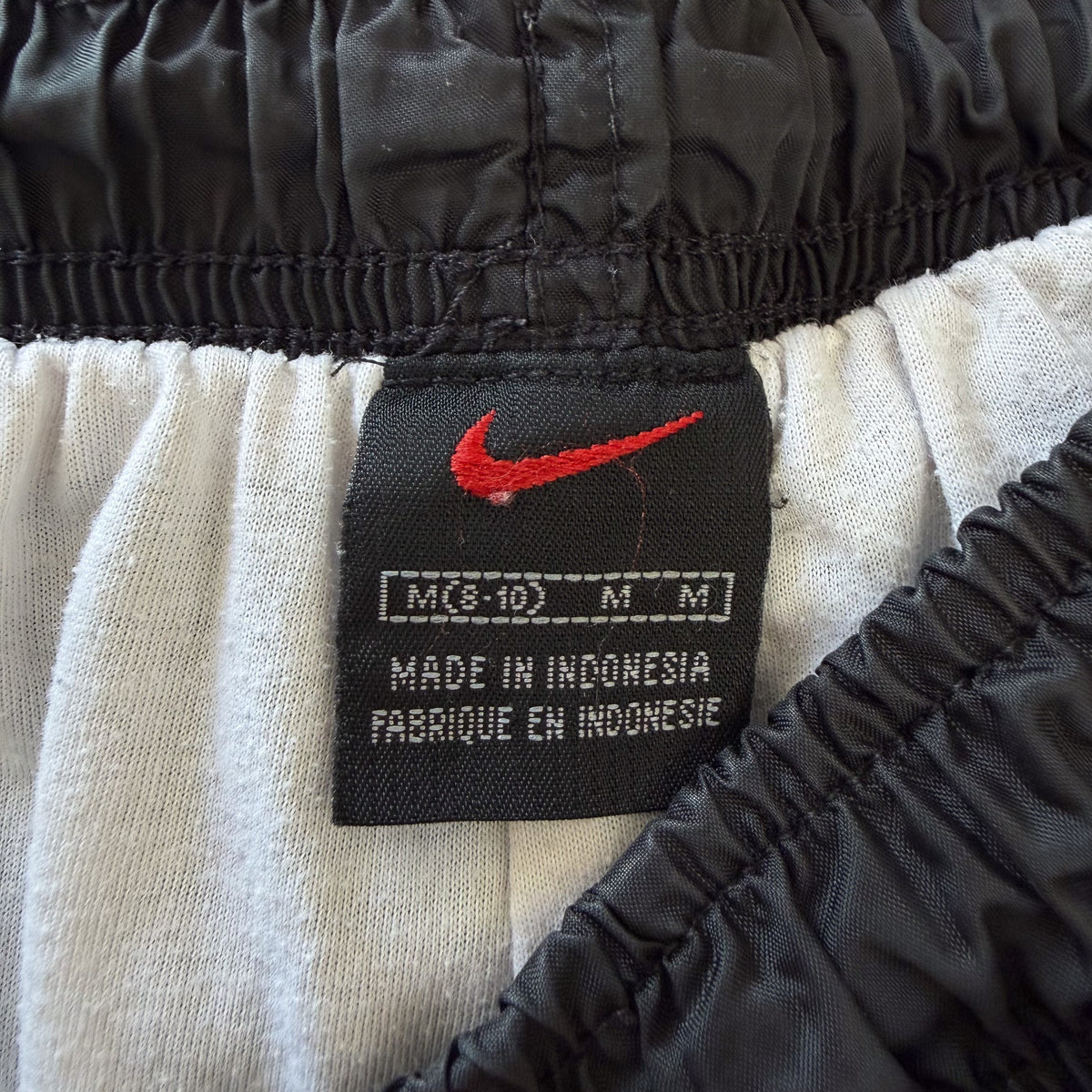 90s Nike Striped Wide Leg Track Pants - M