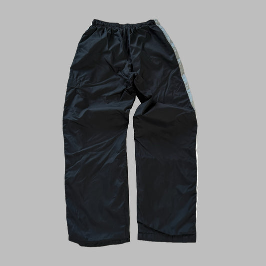 90s Nike Striped Wide Leg Track Pants - M