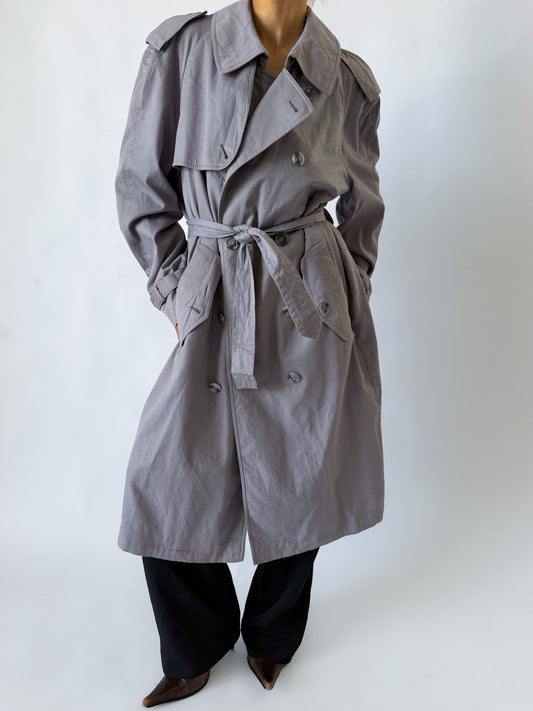 90s Burberry Double Breasted Trench Coat - M
