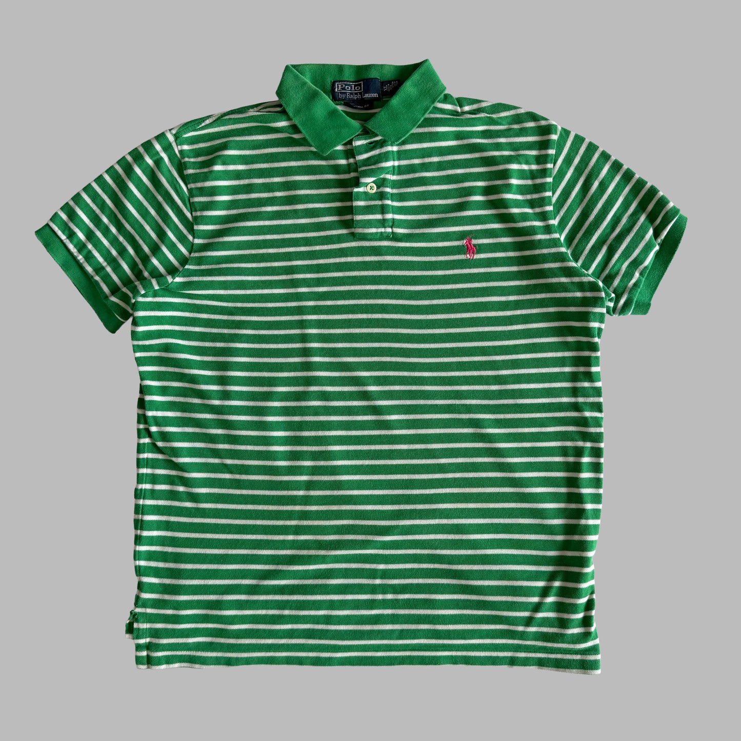 Ralph Lauren Striped Polo Shirt - Medium