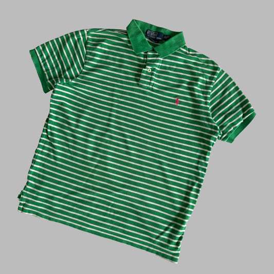 Ralph Lauren Striped Polo Shirt - Medium