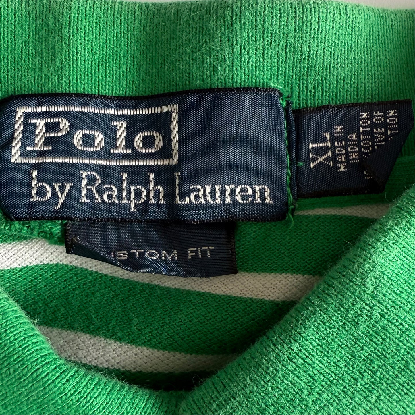 Ralph Lauren Striped Polo Shirt - Medium