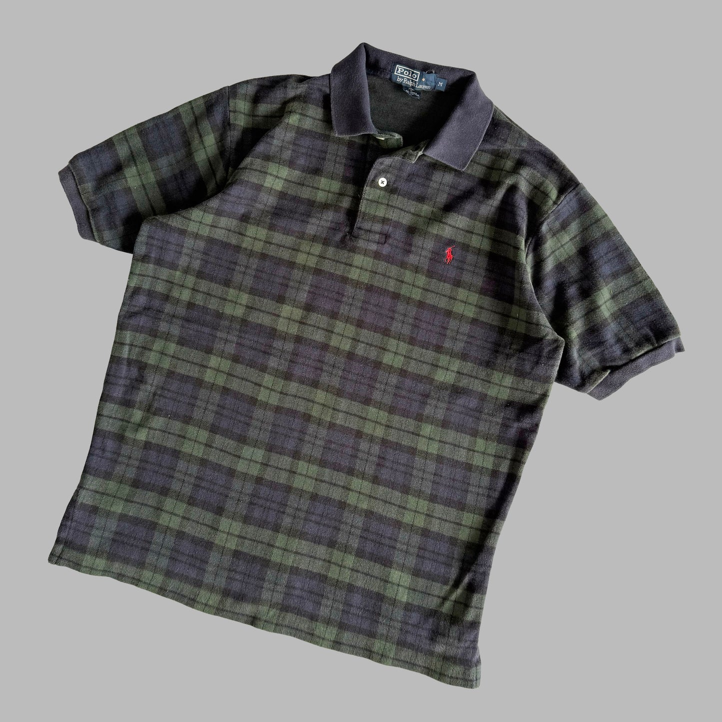 Ralph Lauren Tartan Polo Shirt - Medium