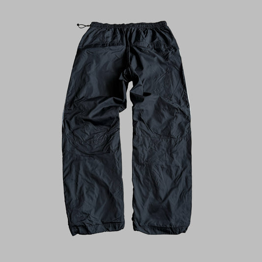 Y2K Nike Striped Wide Leg Track Pants - L