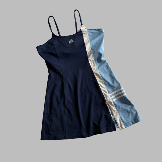 Y2K Adidas Panelled Activewear Dress - L