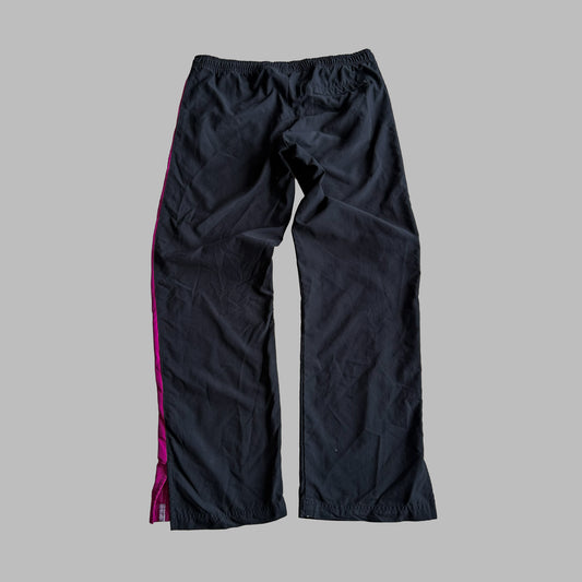 Y2K Nike Striped Wide Leg Track Pants - M