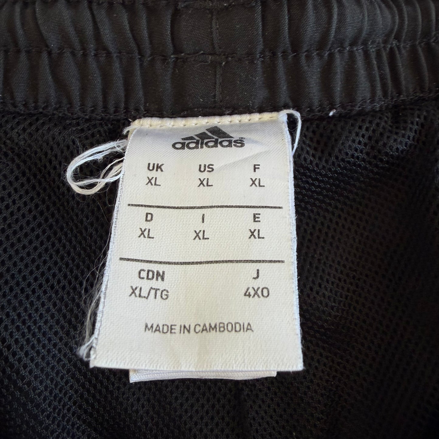 Y2K Adidas Three Stripe Baggy Track Pants - XL