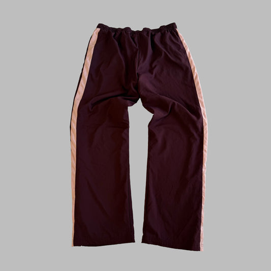 Y2K Nike Striped Wide Leg Track Pants - L