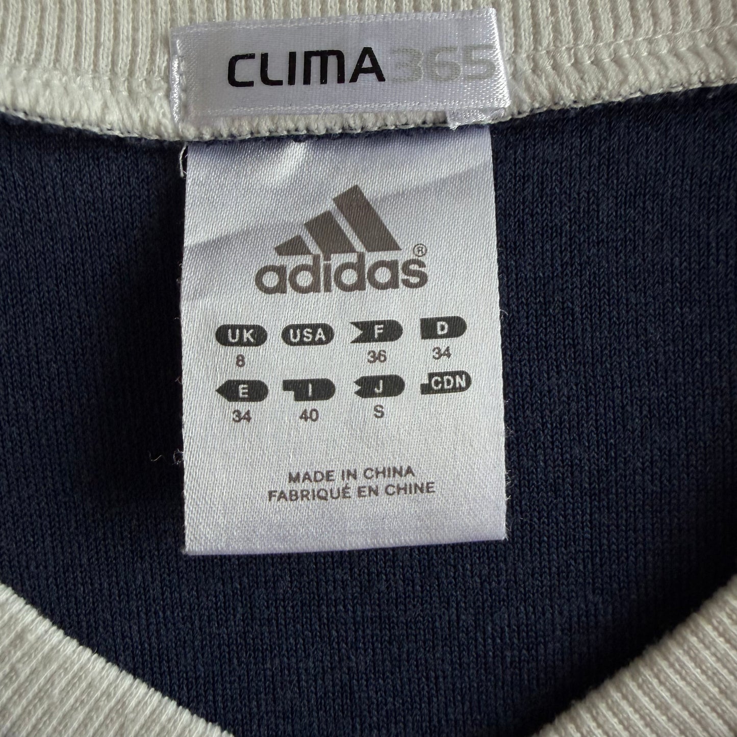 Y2K Adidas Spell Out Towel Baby Tee - S/M