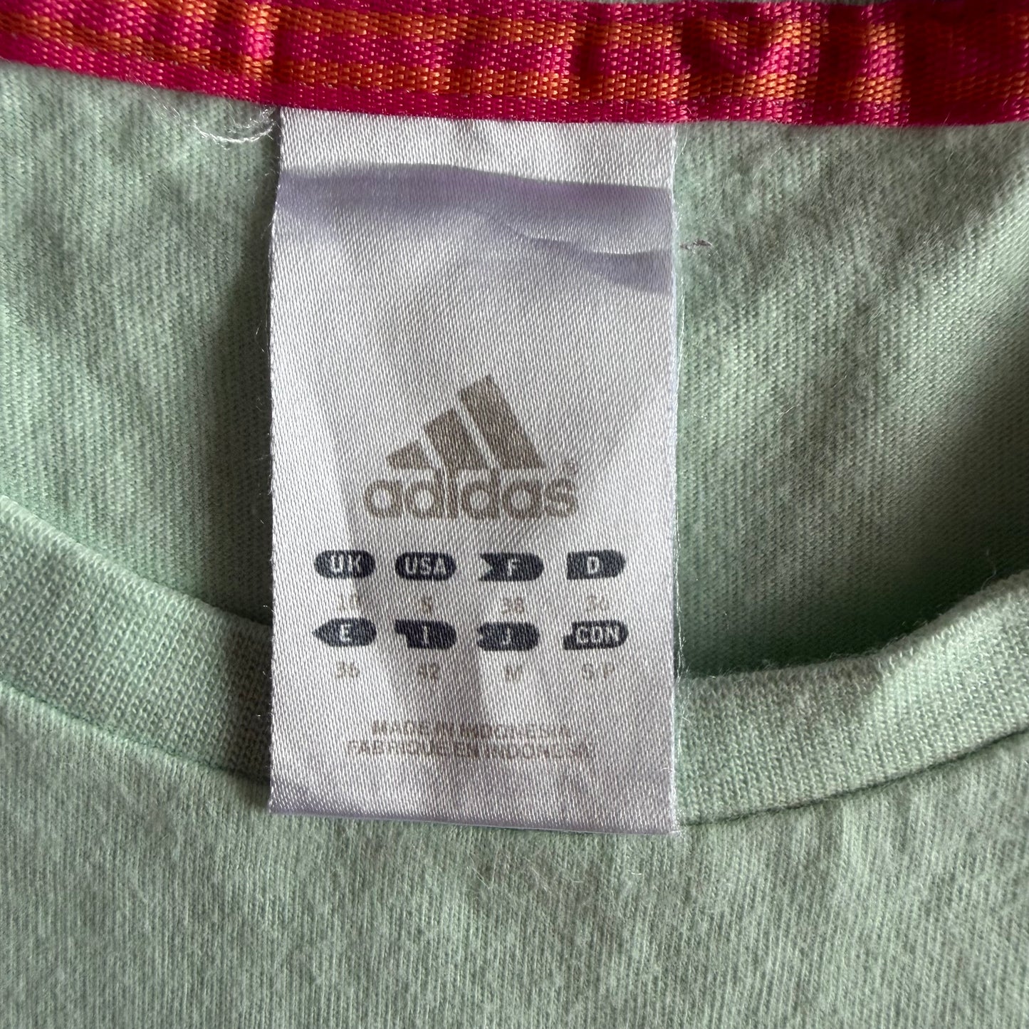 Y2K Adidas Spell Out Synched Baby Tee - S/M