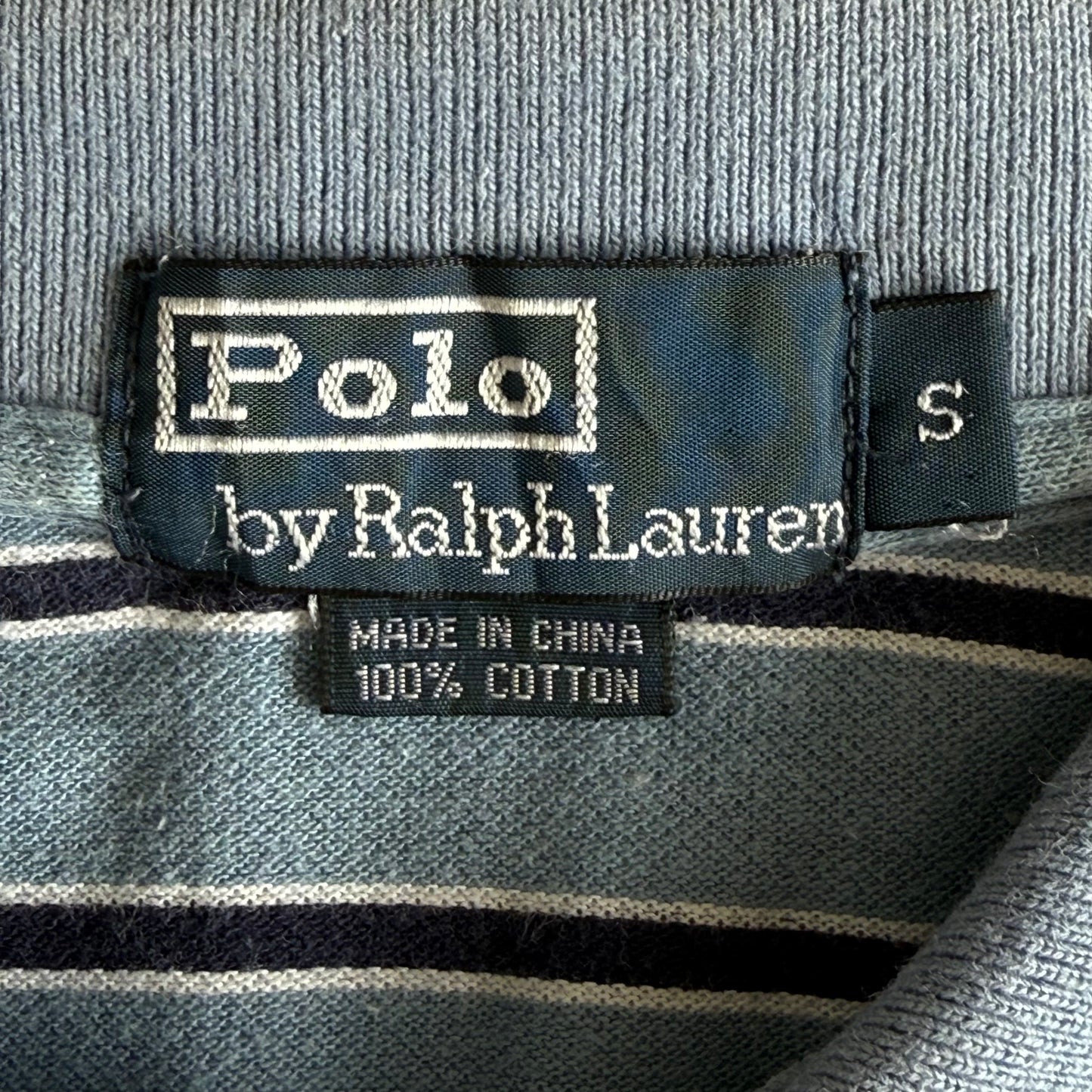Ralph Lauren Striped Polo Shirt - Small
