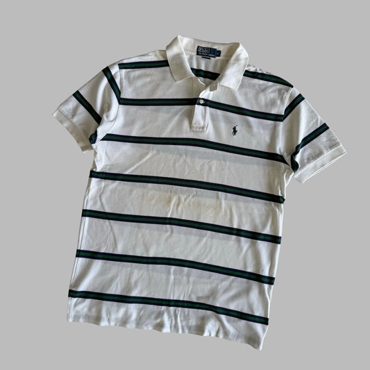 Ralph Lauren Striped Polo Shirt - Large