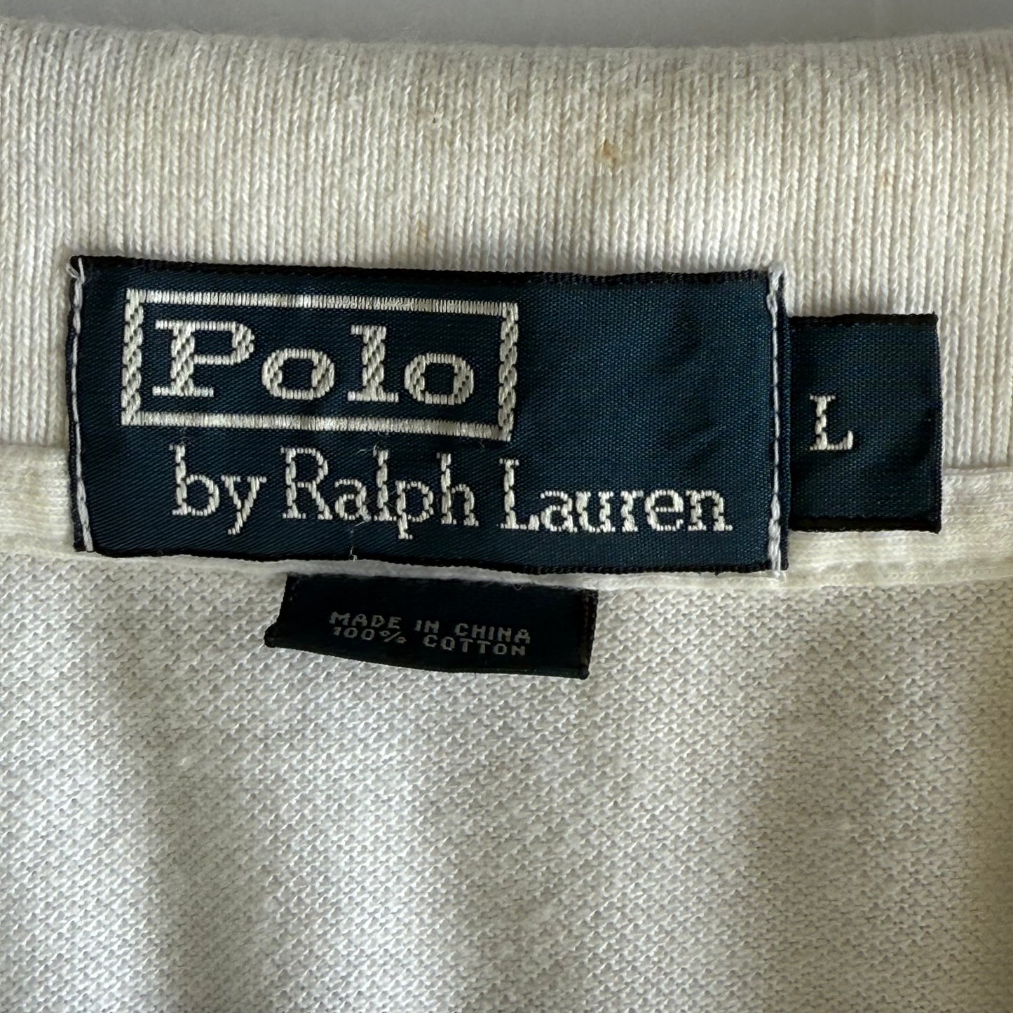 Ralph Lauren Striped Polo Shirt - Large