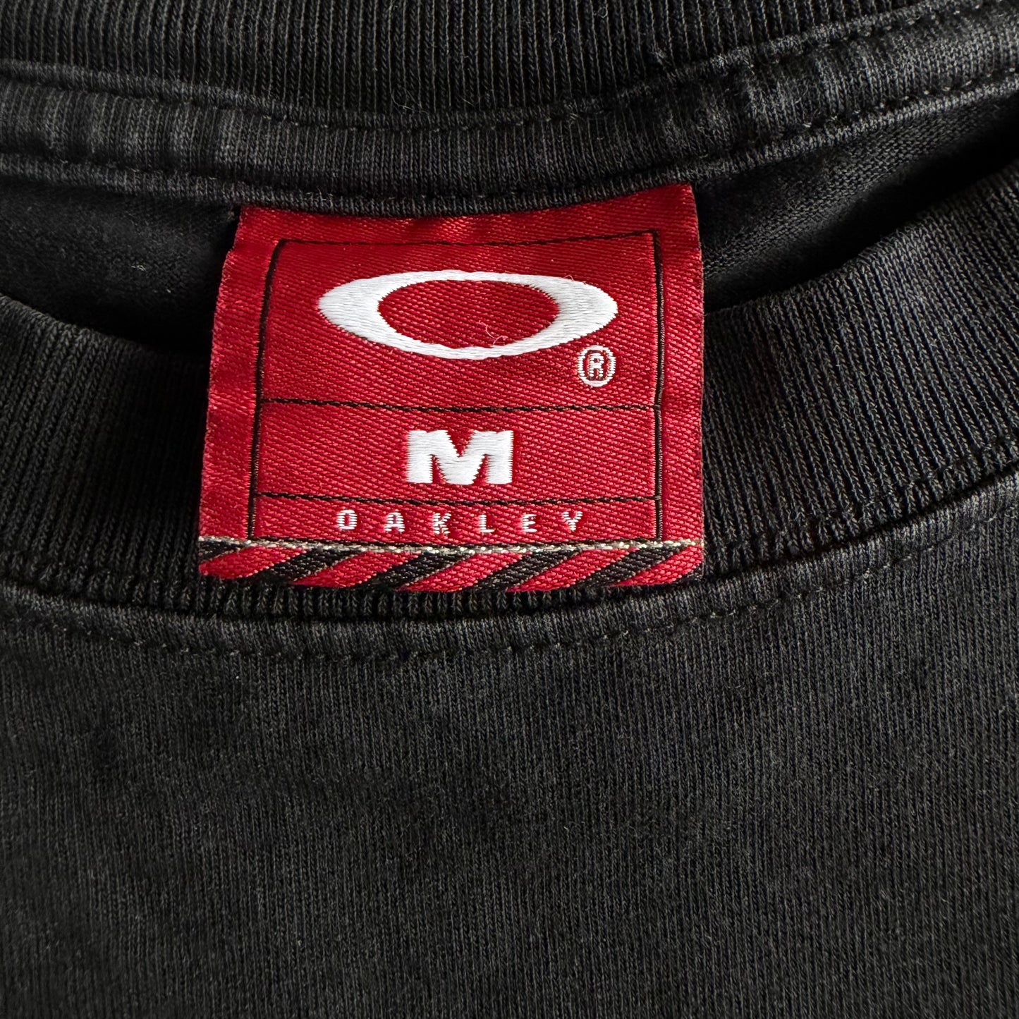 Y2K Oakley Ellipse Script T-Shirt - M