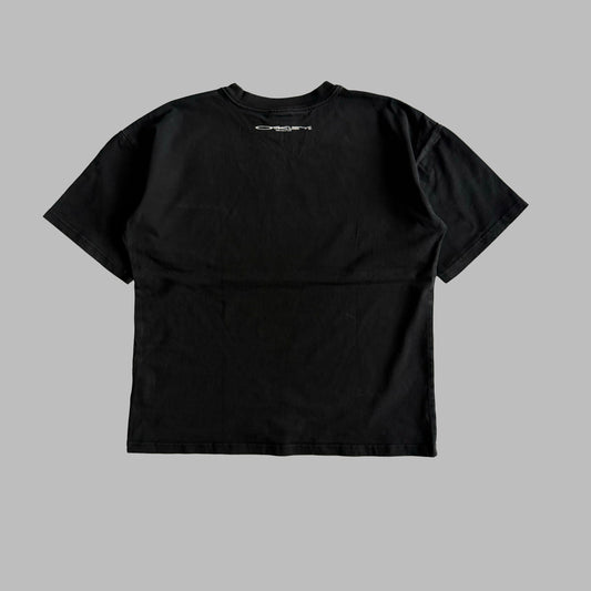 Y2K Oakley Ellipse Script T-Shirt - M