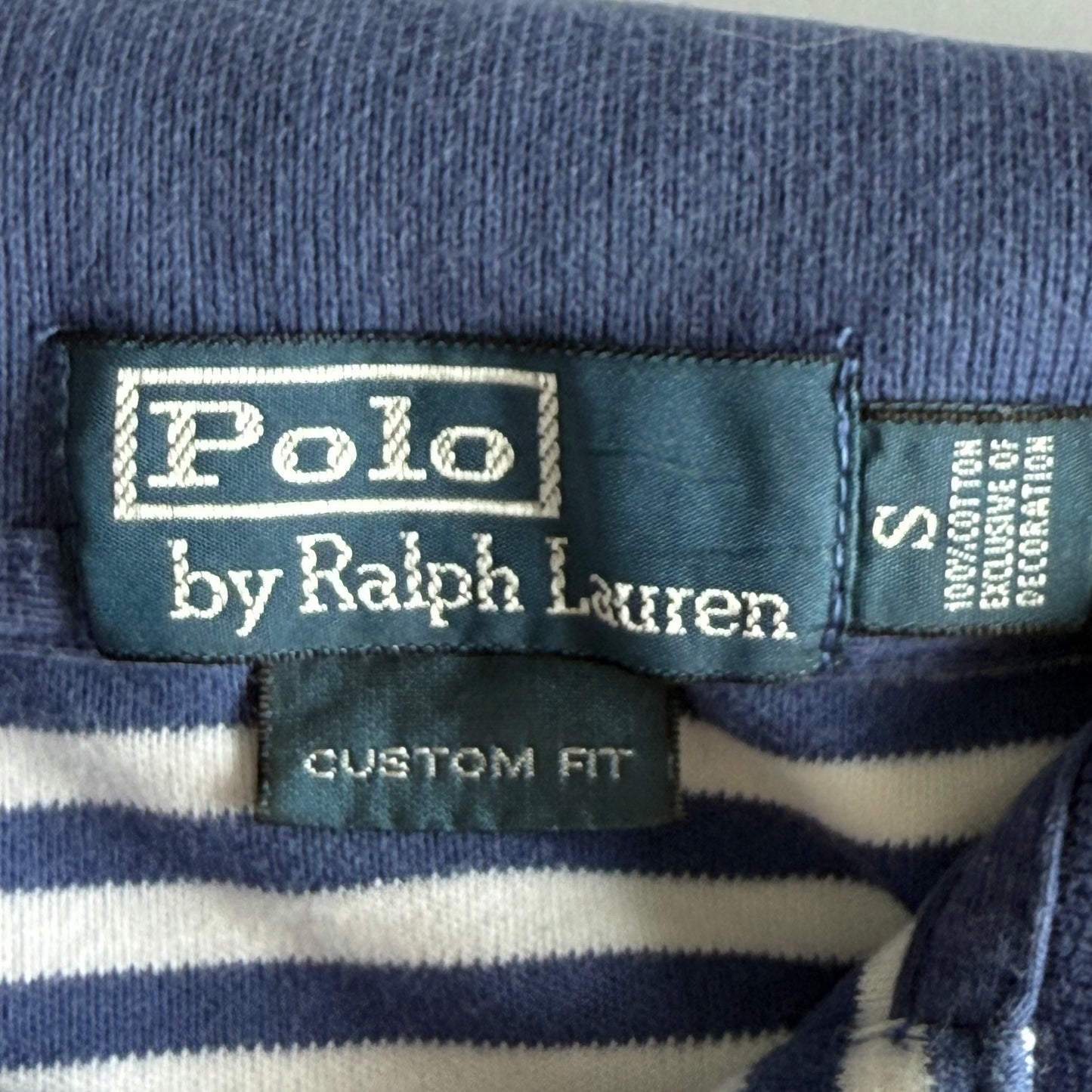 Ralph Lauren Striped Polo Shirt - Small