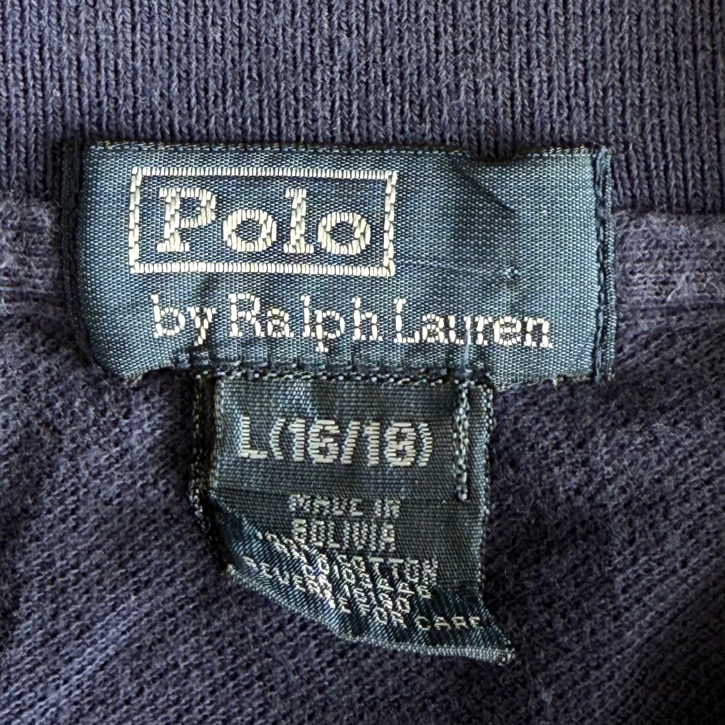 Ralph Lauren Striped Polo Shirt - Small