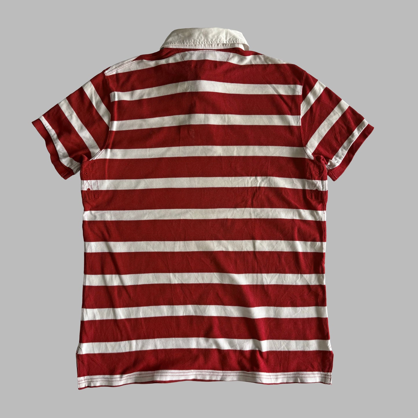 Ralph Lauren Striped Polo Shirt - Large