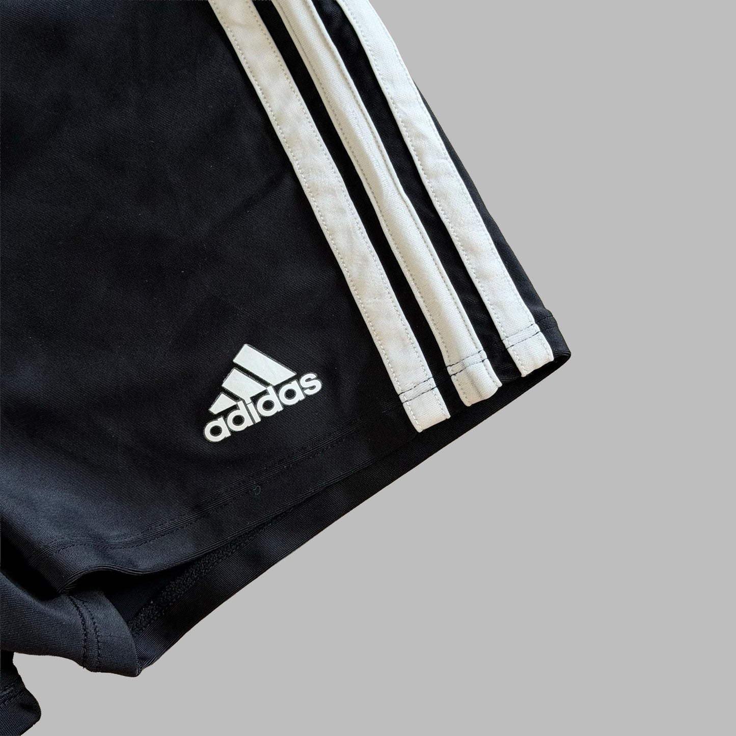Y2K Adidas Three Stripe Activewear Micro Shorts - XS