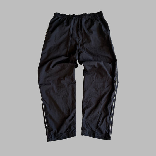 Y2K Adidas Striped Wide Leg Track Pants - L