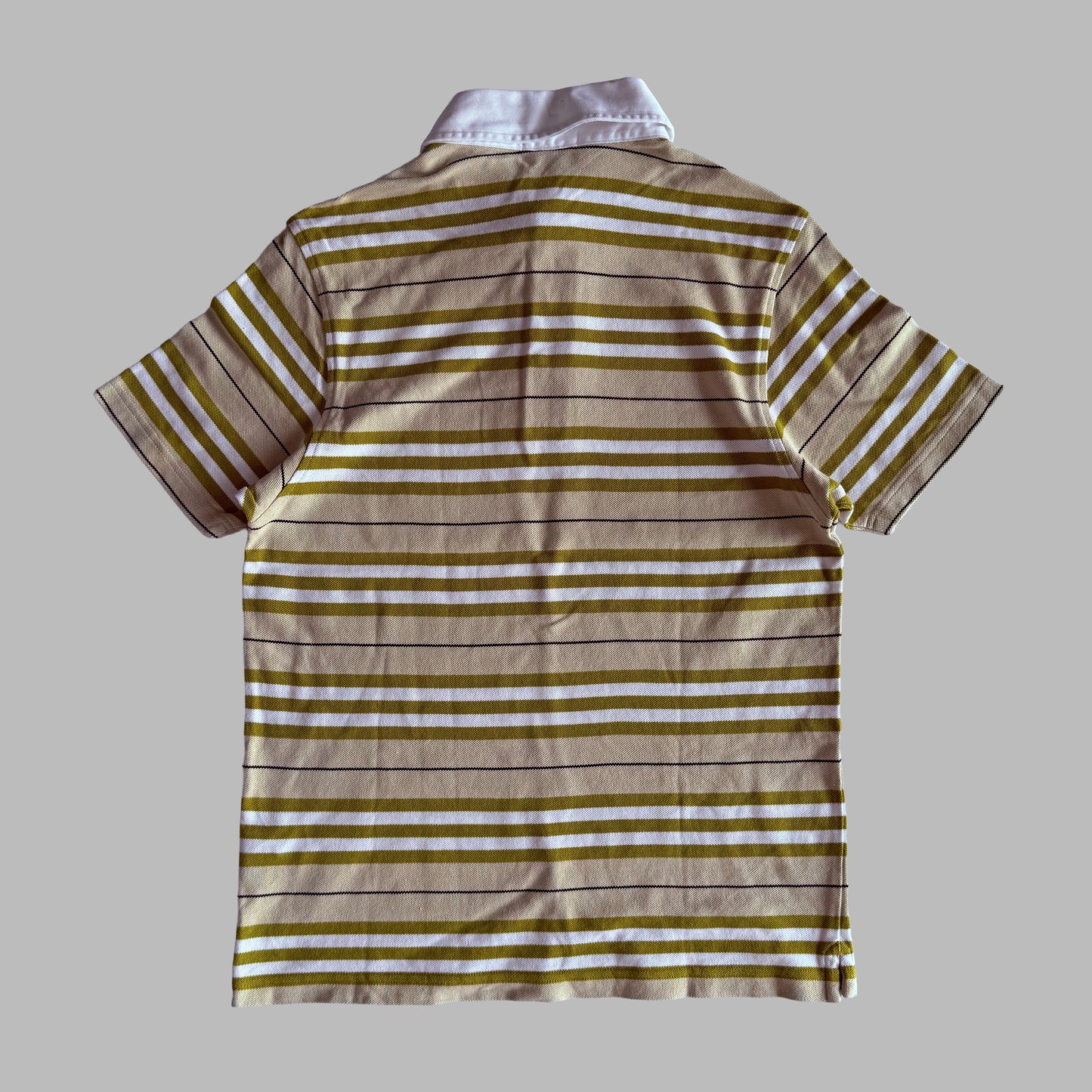 Burberry Striped Polo Shirt - Large