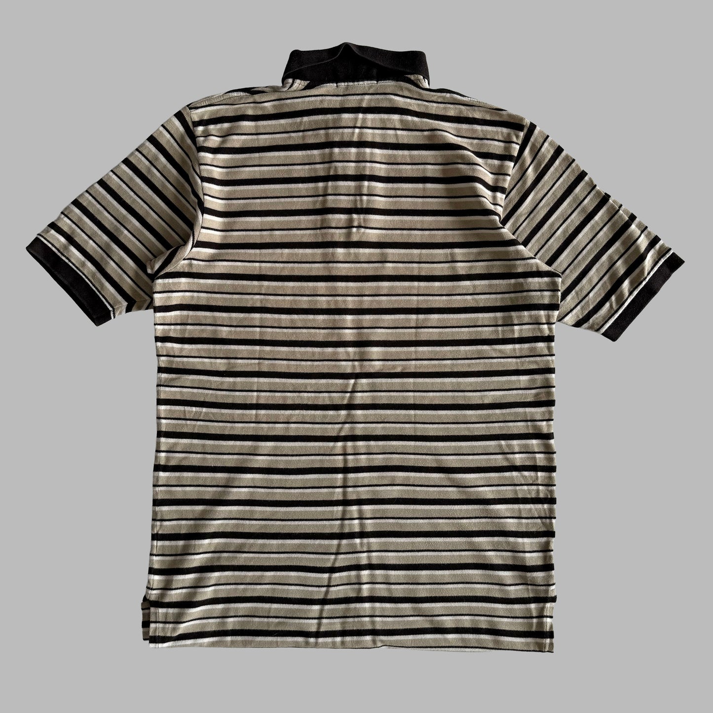 Ralph Lauren Striped Polo Shirt - Large