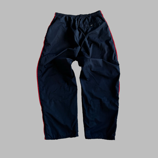Y2K Nike Wide Leg Striped Track Pants - XL