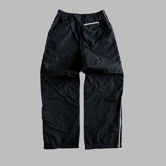 Y2K Nike Wide Leg Striped Track Pants - L
