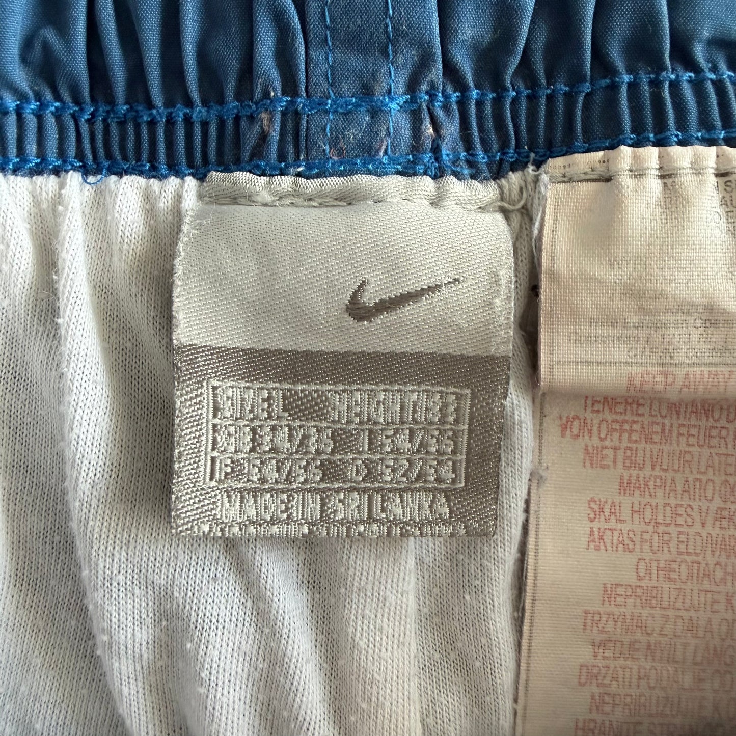 Y2K Nike Wide Leg Striped Track Pants - L