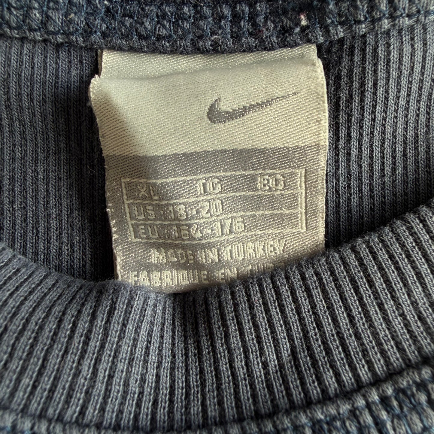 Y2K Nike Athletics Ribbed T-Shirt - XL