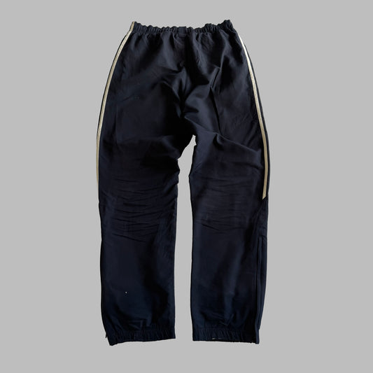 Y2K Adidas Three Stripe Baggy Track Pants - S