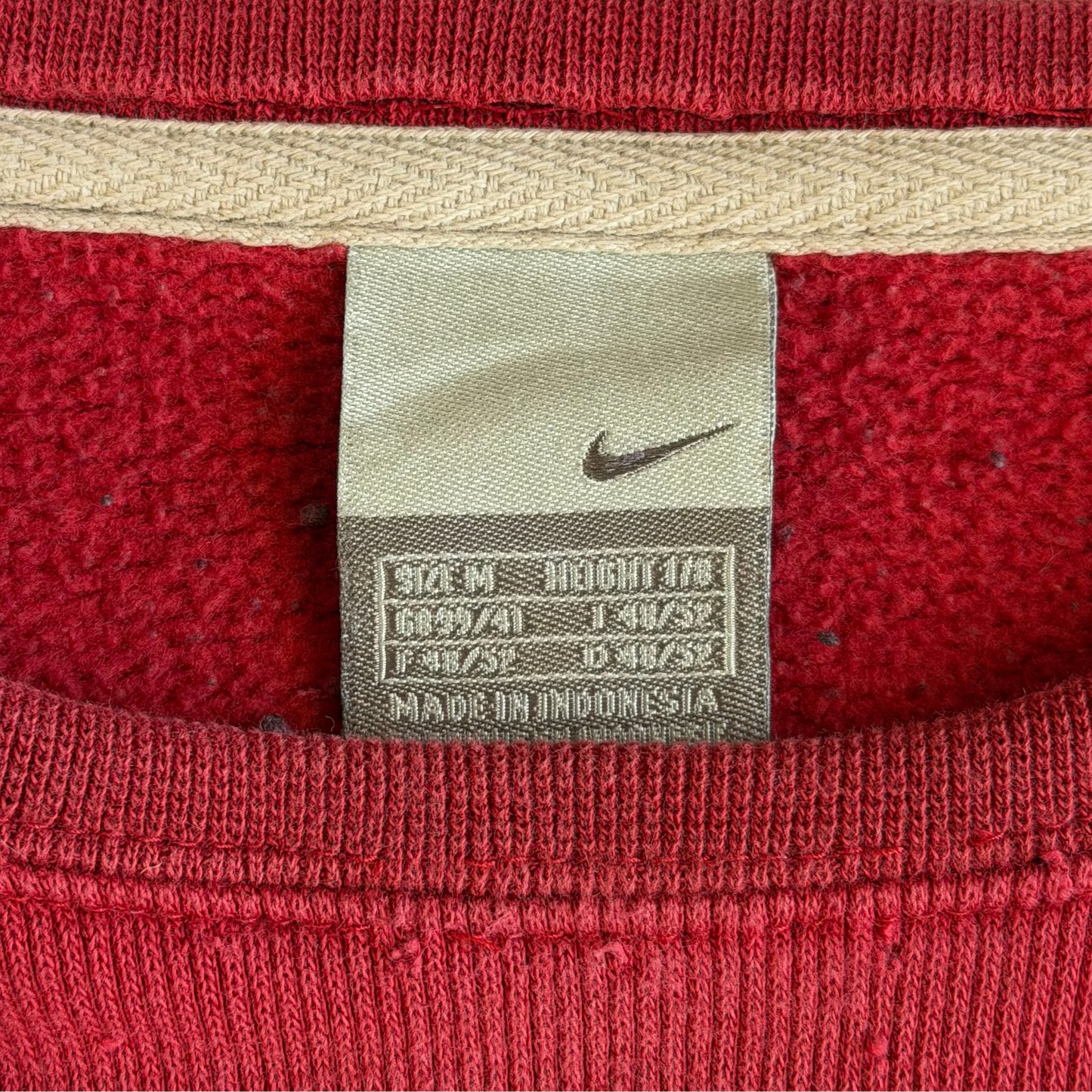 Y2K Nike Striped Heavyweight Pull Over - M