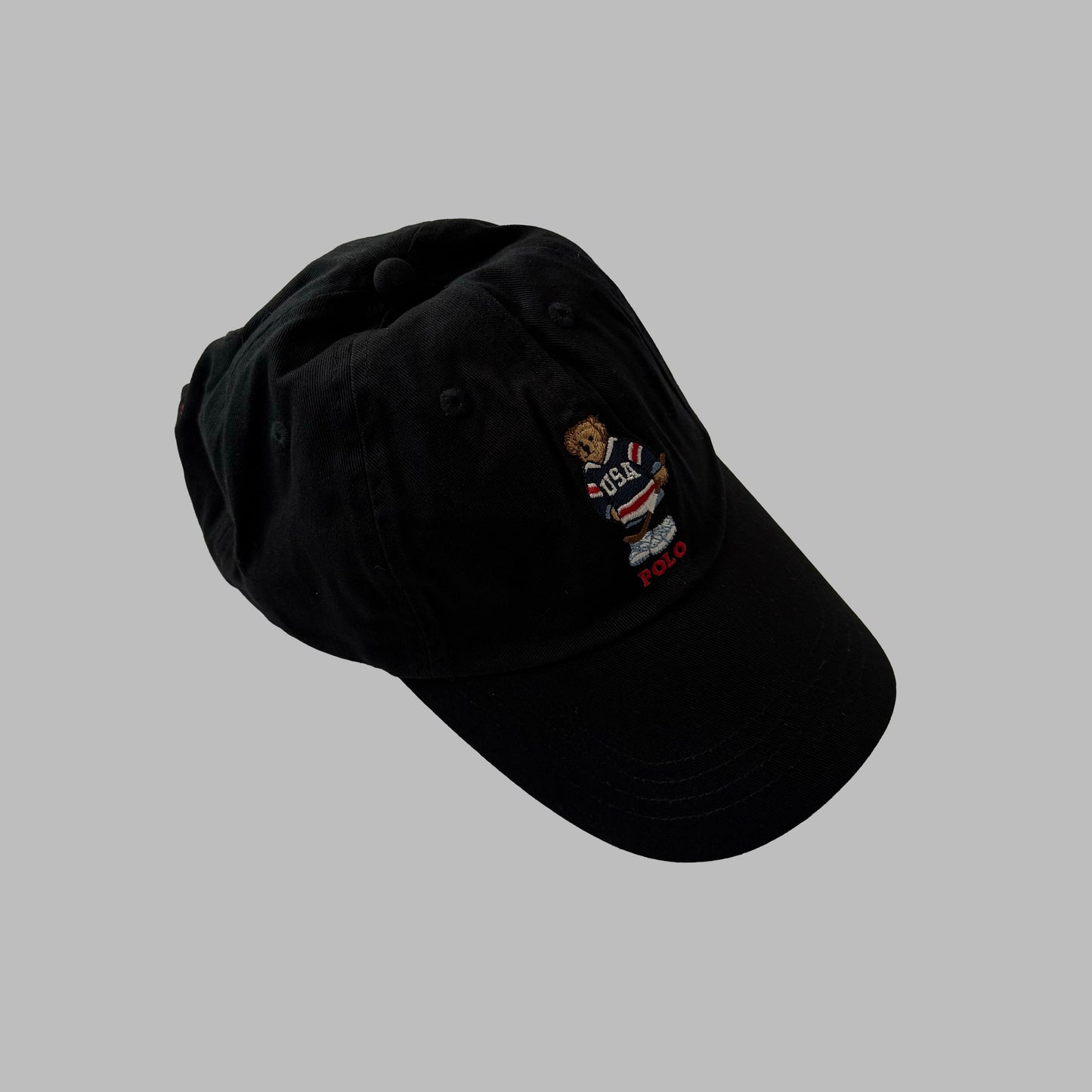 Polo Hockey Bear Cap
