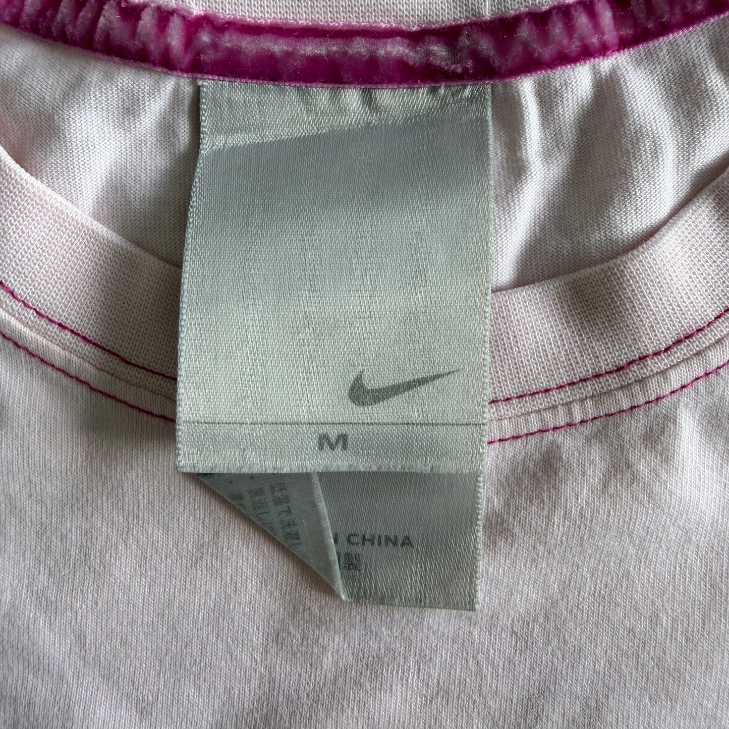 Y2K Nike Spell Out Baby Tee - M/L
