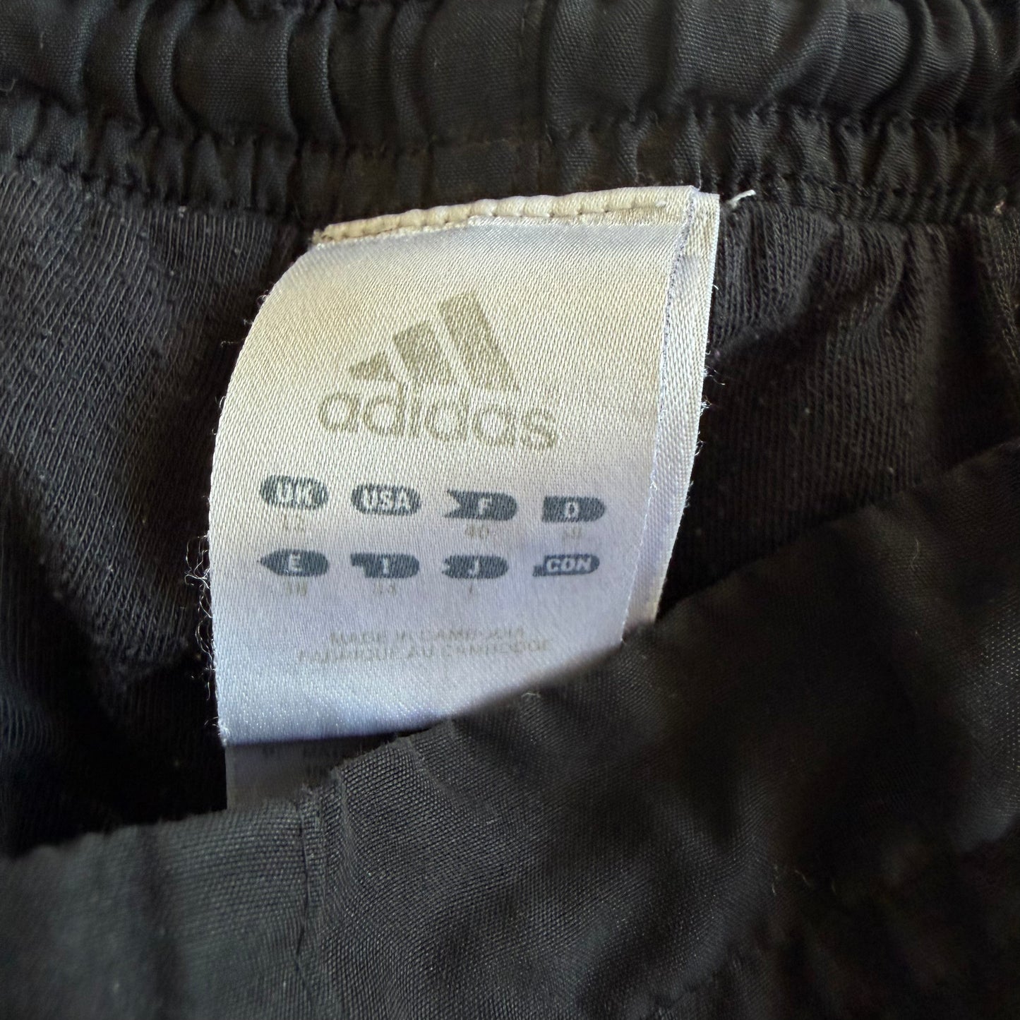 Y2K Adidas Three Stripe Baggy Track Pants - S