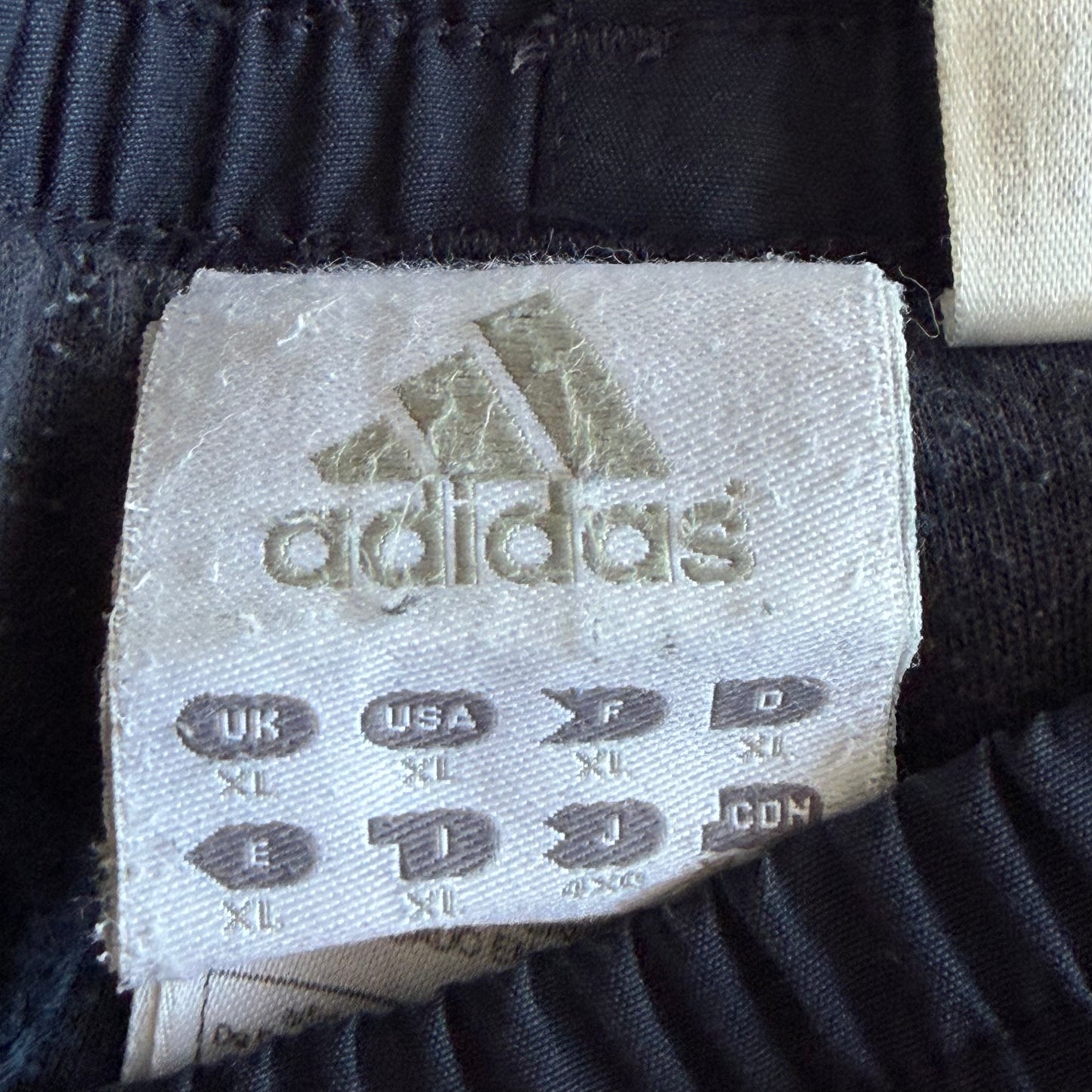 Y2K Adidas Three Stripe Baggy Track Pants - XL