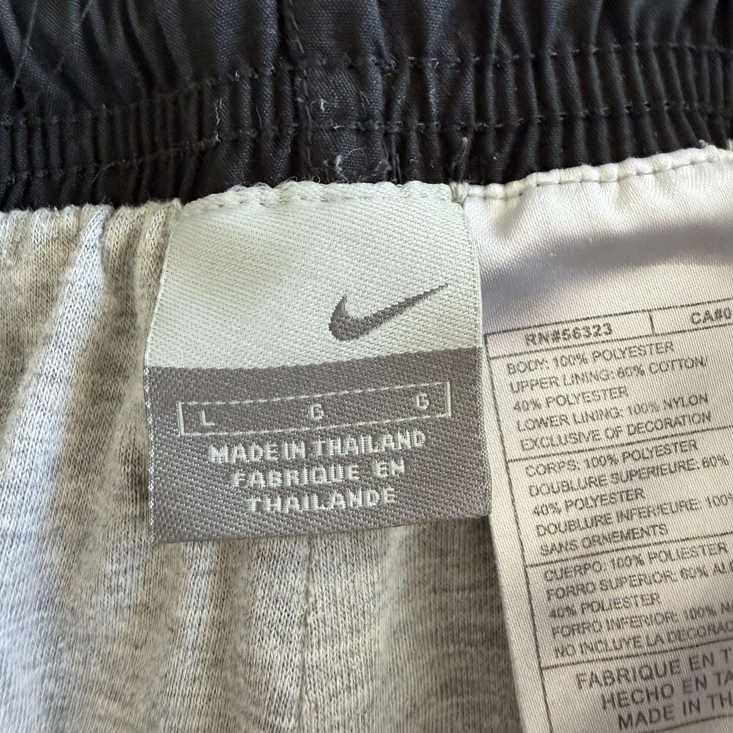 Y2K Nike Wide Leg Striped Track Pants - L