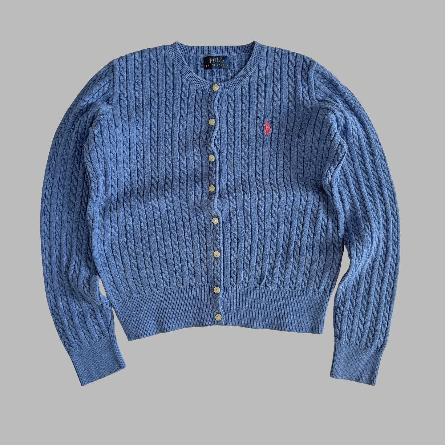 Ralph Lauren Cable Knit Cardigan - Small
