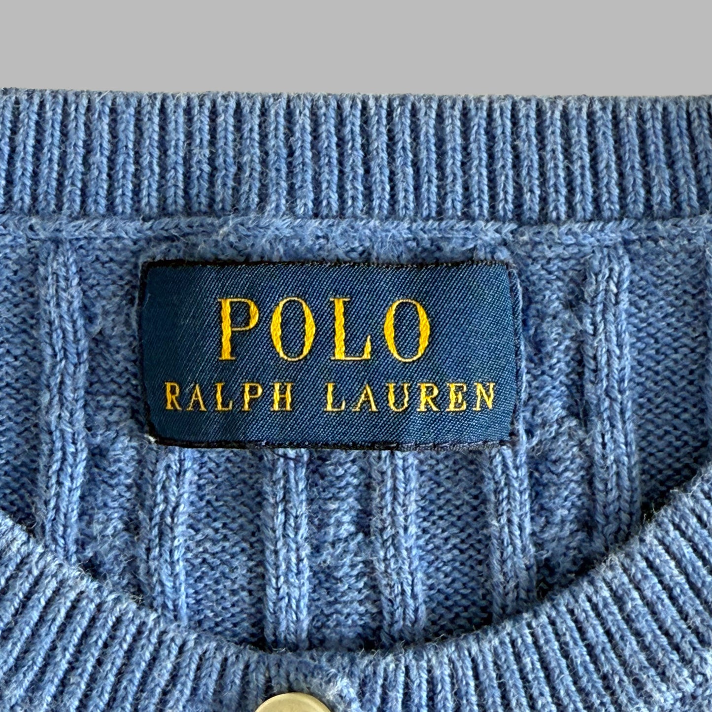 Ralph Lauren Cable Knit Cardigan - Small