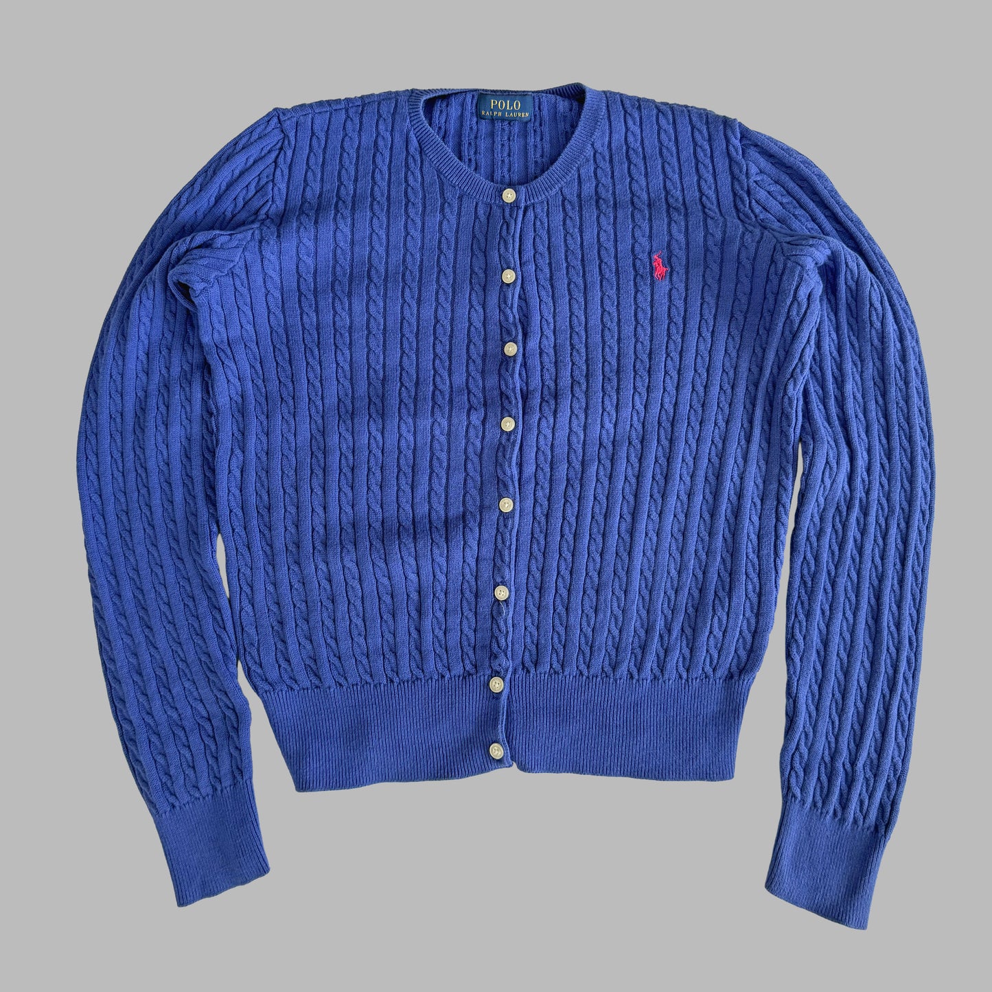 Ralph Lauren Cable Knit Cardigan - Small