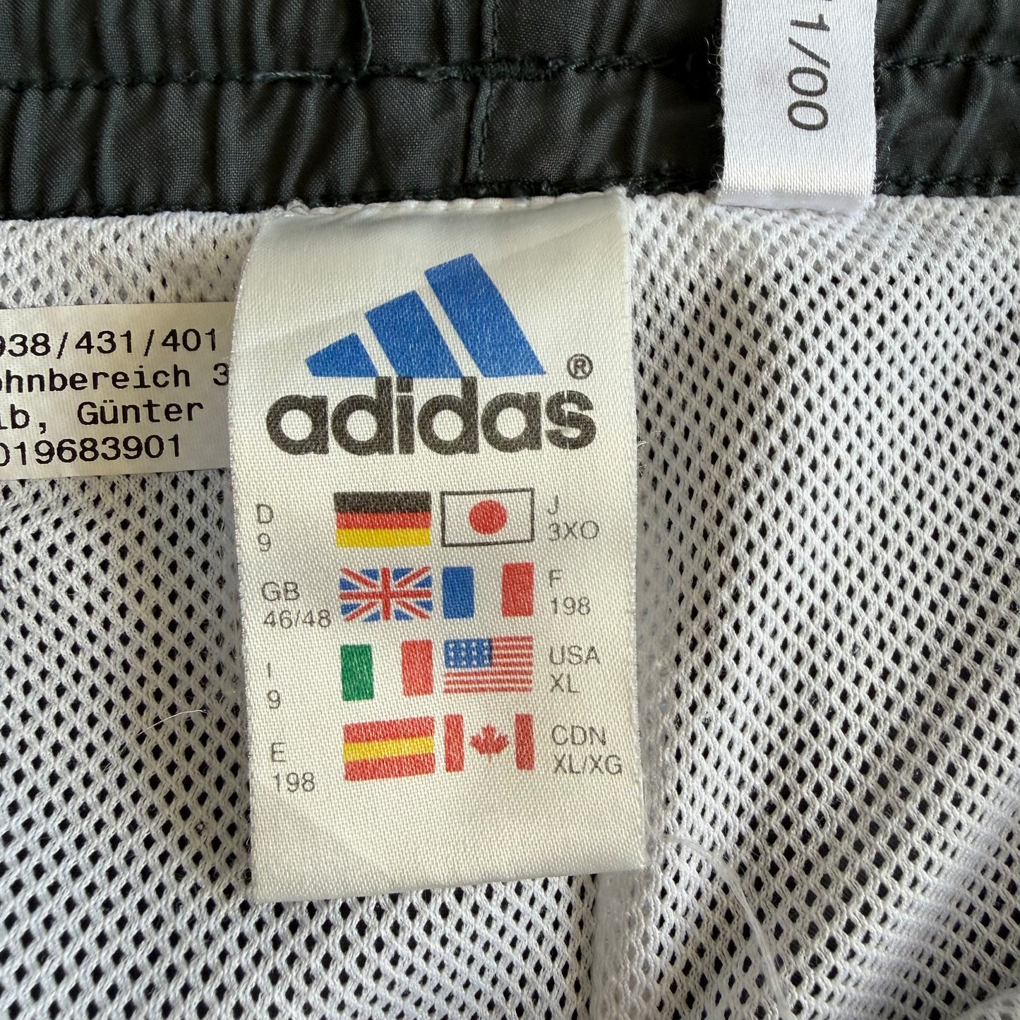 90s Adidas Striped Baggy Track Pants - XL