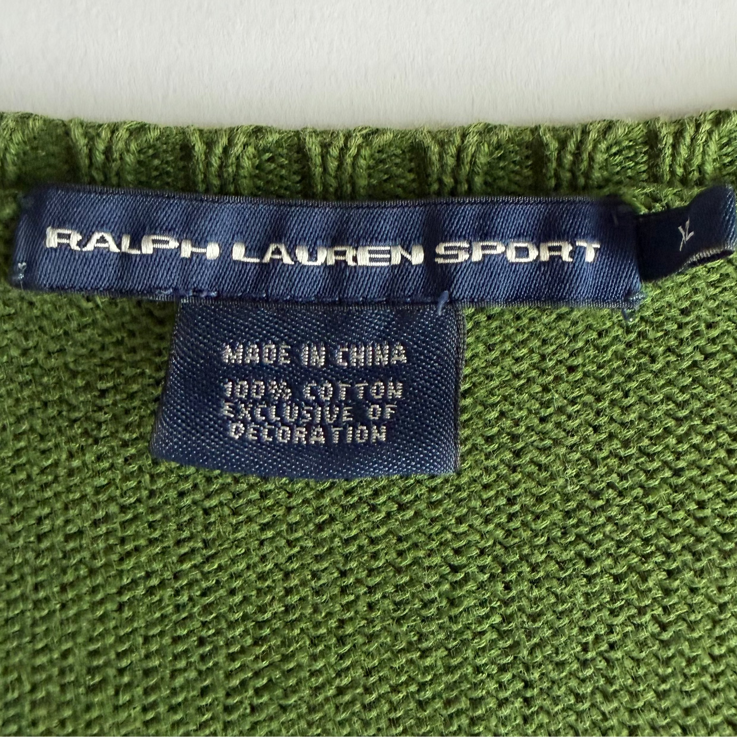 Y2K Polo Ralph Lauren Lightweight Knit Sweater - XL