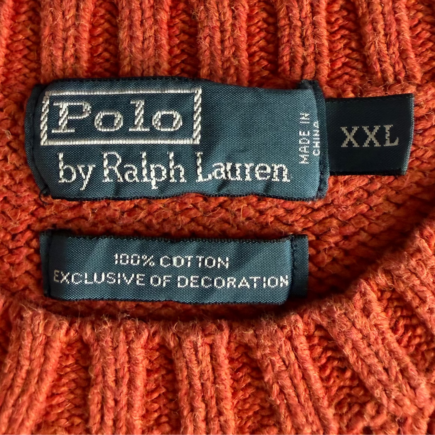 90s Polo Ralph Lauren Heavyweight Knit Sweater - XL