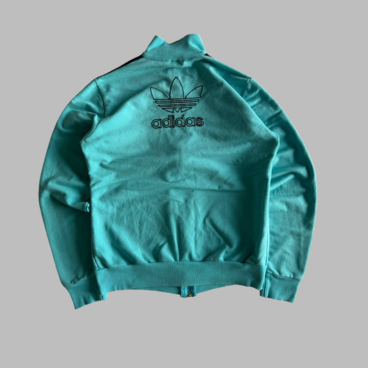 90s Adidas Three Stripe Track Jacket - M