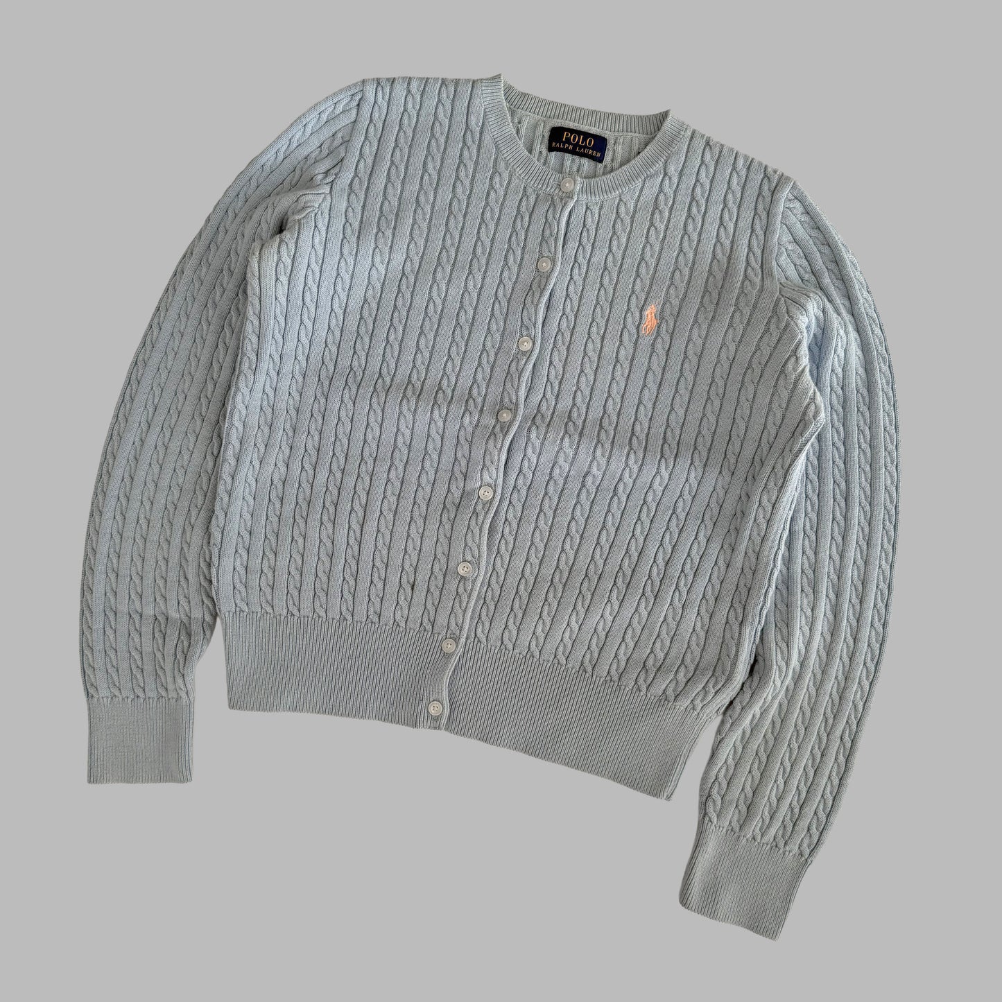 Ralph Lauren Cable Knit Cardigan - Small