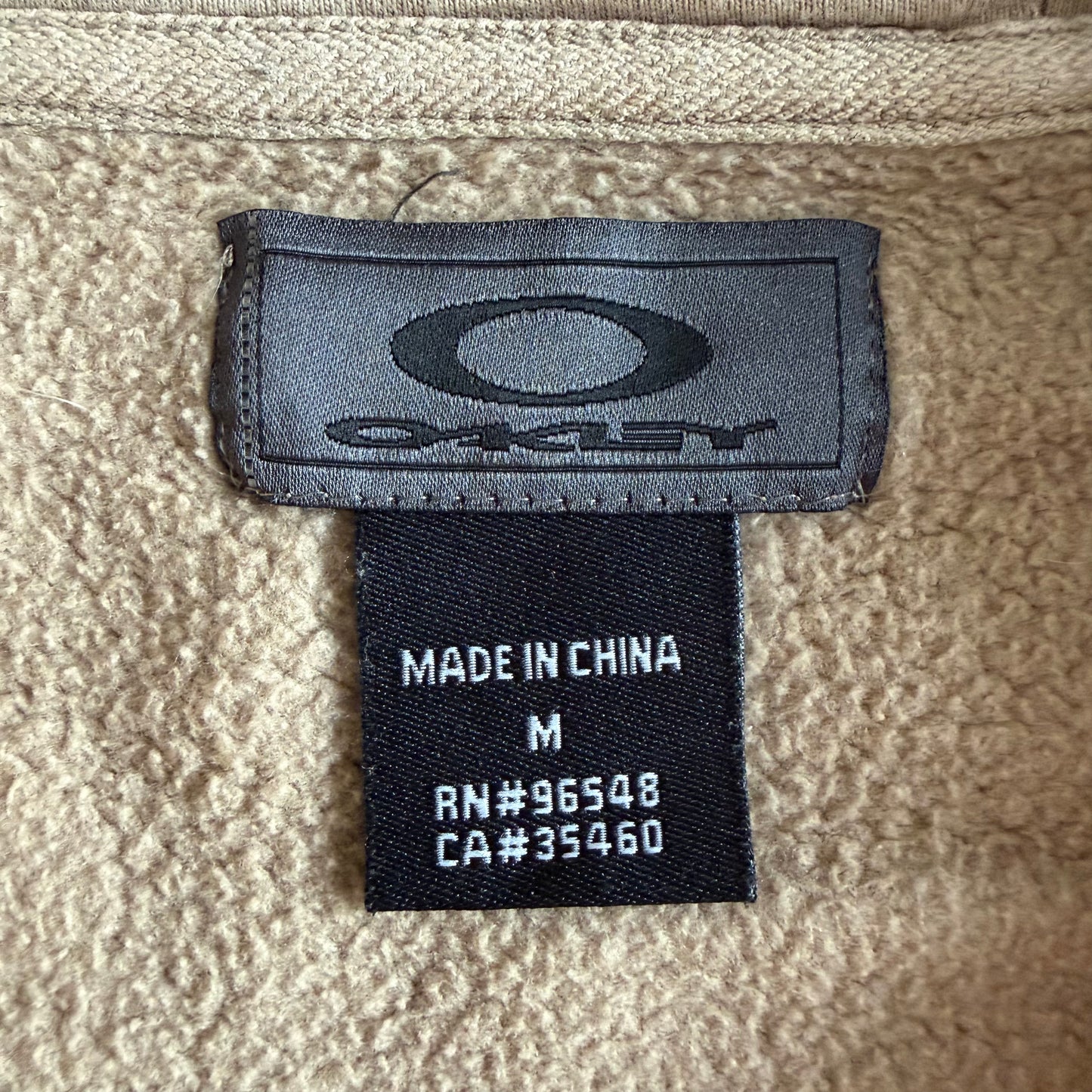 Y2K Oakley Spell Out Heavyweight Hoodie - M