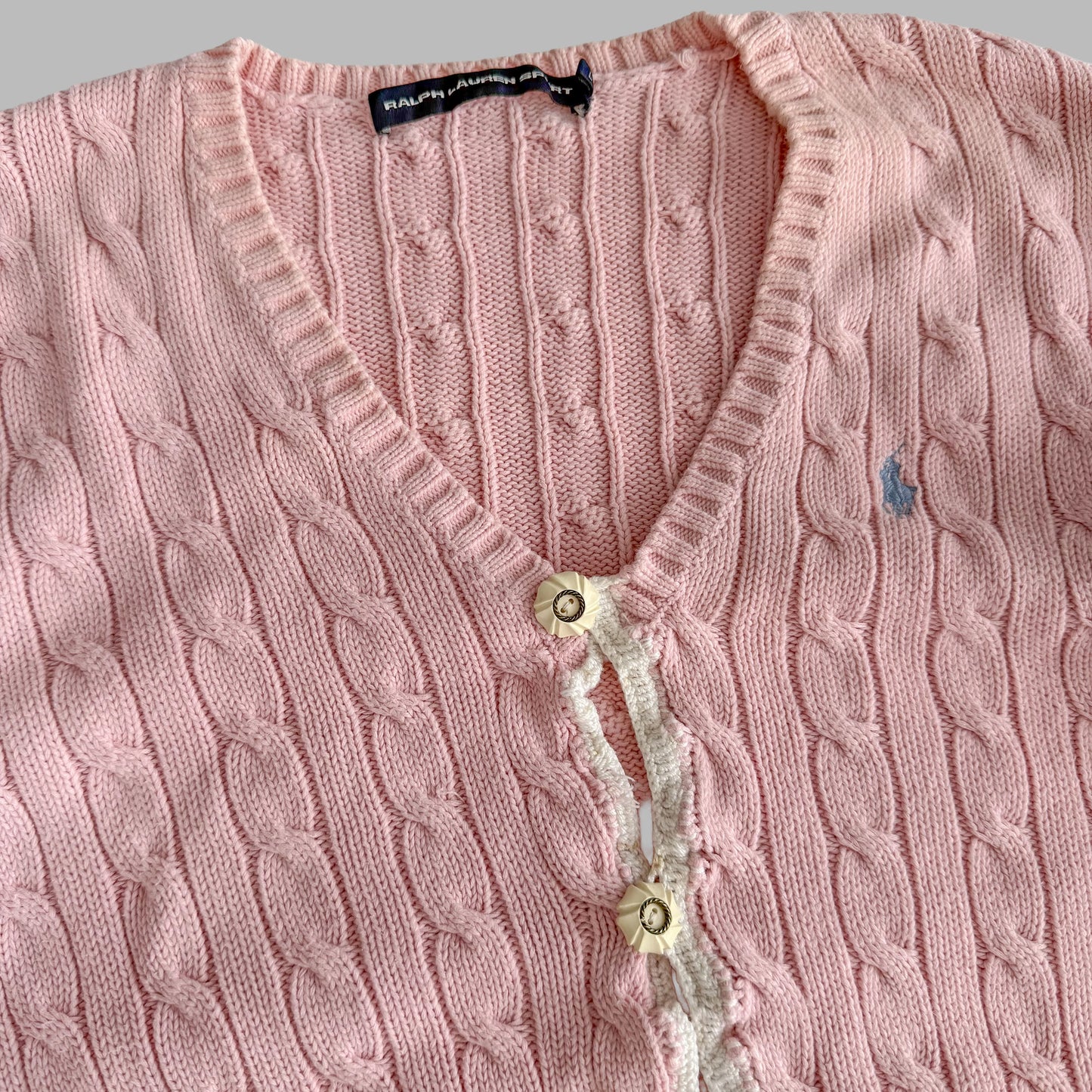 Ralph Lauren Cable Knit Cardigan - Large