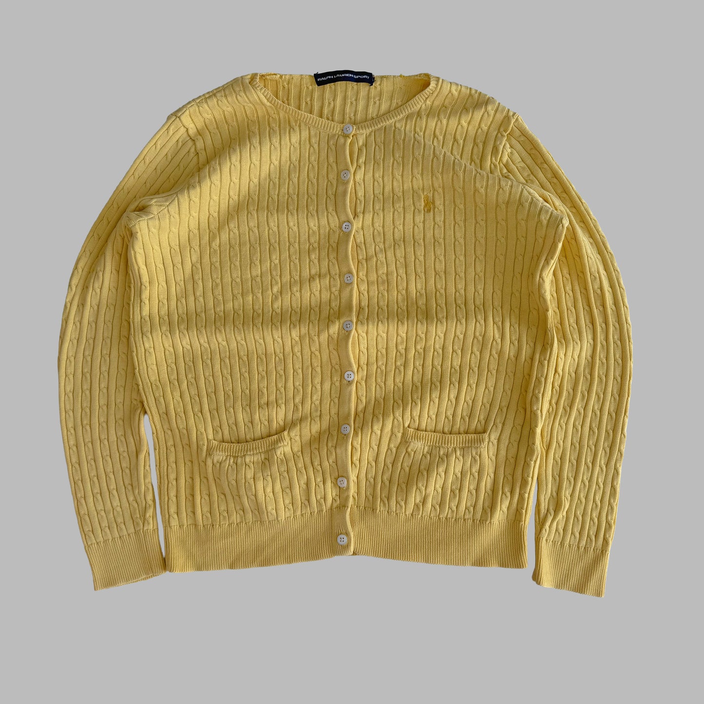 Ralph Lauren Cable Knit Cardigan - Large